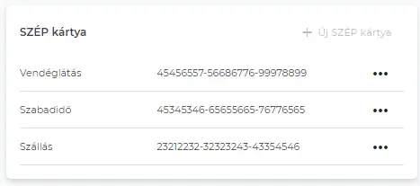"SZÉP kártya"
